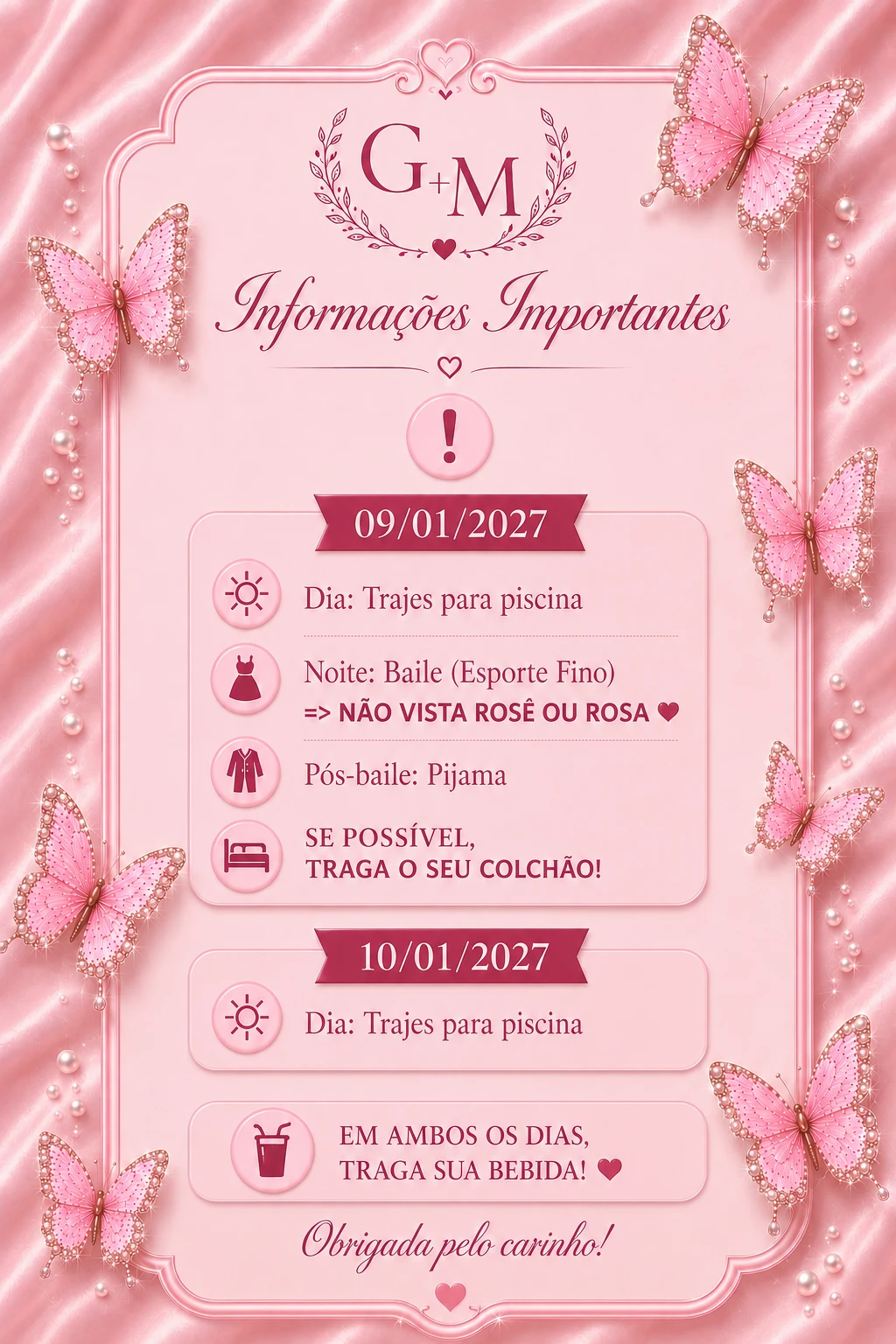 Informações Importantes